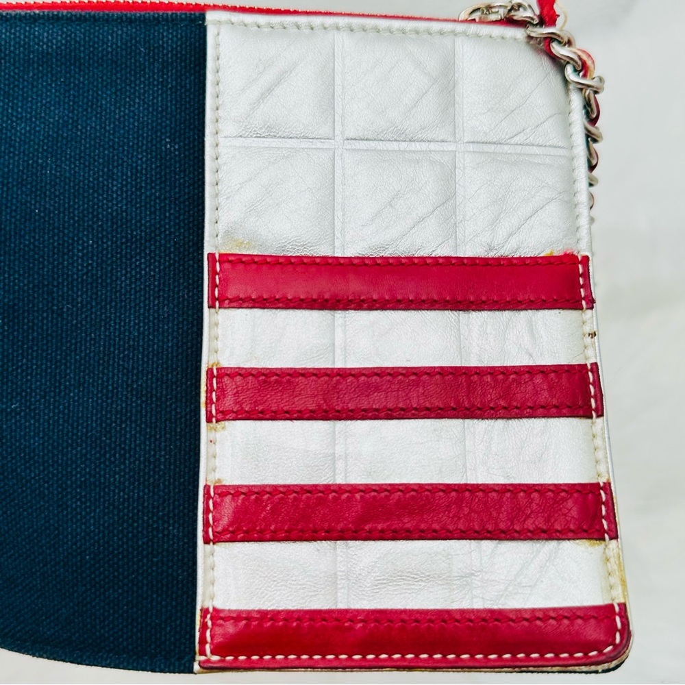 🇺🇸 Chanel: USA Flag American Denim Pochette Pouch Clutch Shoulder Bag (RARE) - Picture 12 of 16